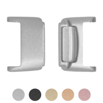 fb.ad5 Gallery Silver StrapsCo Stainless Steel Strap Adapter for Fitbit Luxe Metal 12mm