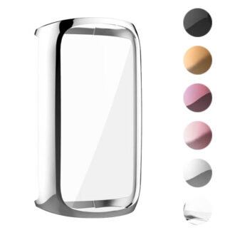 fb.pc17.ss Gallery Silver StrapsCo TPU Smart Watch Protective Case Fitbit Luxe Protector