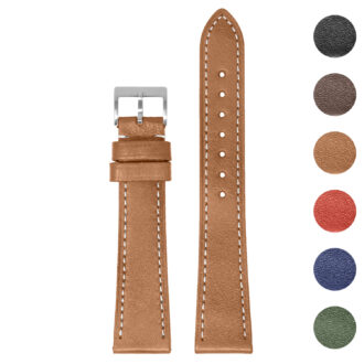 st37 Gallery StrapsCo Stitched Heritage Leather Watch Band Strap Quick Release 17mm 18mm 19mm 20mm 21mm 22mm new